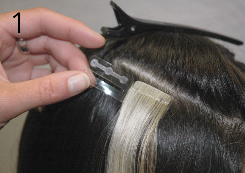 doublehair_tape_extensions_easy_length_und_volume_anwendung_step_1