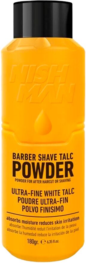 Nishman Barber Shave Talc Powder 180g (nimmt Feuchtigkeit auf)