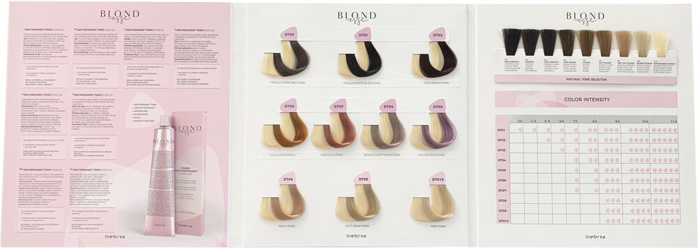 Inebrya Color Chart Blondesse 10 Nuances