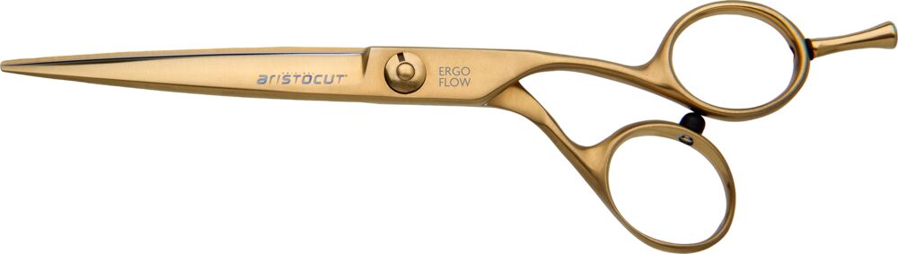 Aristocut Friseurschere Mattgold: Ergo-Flow im Crane Design (Offset)