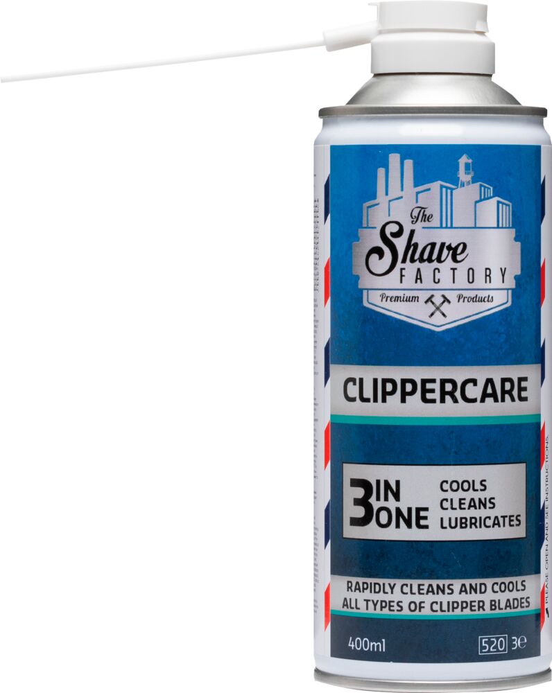 The Shave Factory Clippercare 3-in-1-Spray 400ml (zur Wartung von Scherköpfen)