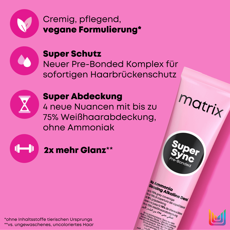 Matrix Super Sync 90 ml (Demi permanente Haarfarbe ohne Ammoniak)